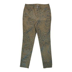 Chico's Coated Animal-Print Slim Fit Jeggings 1.5R / US 10R Women's‎